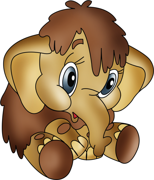 Герои мультика Мамонтенок