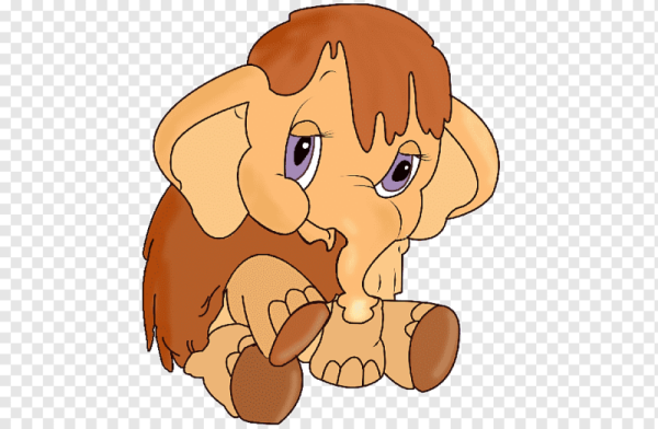 Герой мультфильма Мамонтенок