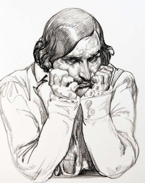 Гоголь автопортрет