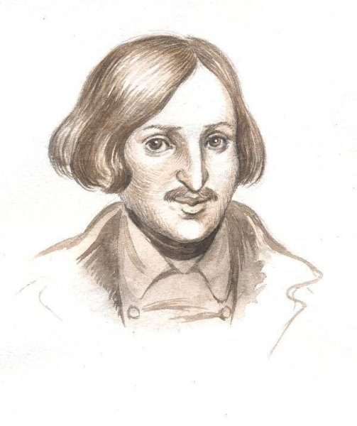 А.А. Иванова (рисунок 1847 г.). Гоголь