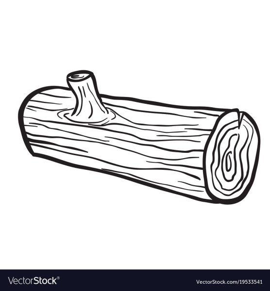 Бревно карандашом