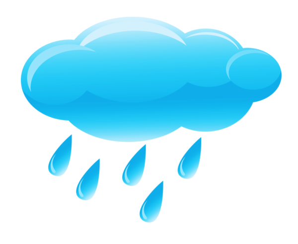 Туча с каплями