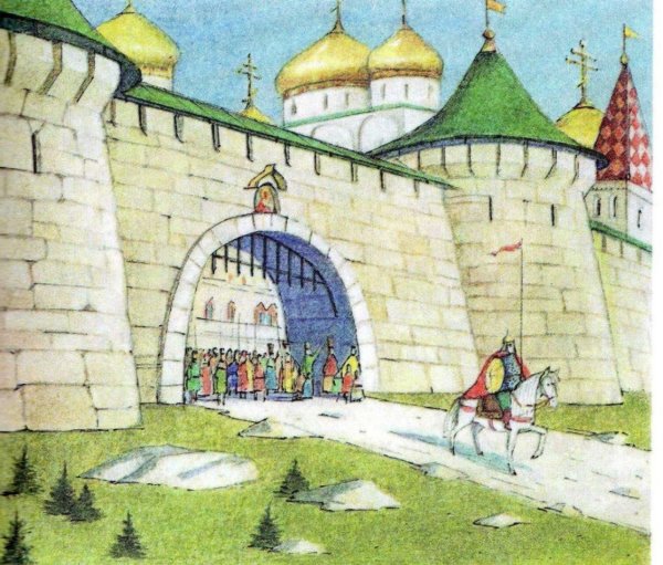Рисунок к пьесе Богатырские ворота