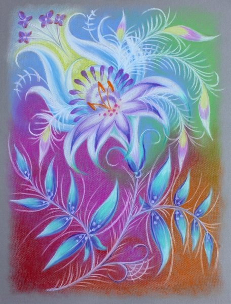 Волшебный цветок рисование