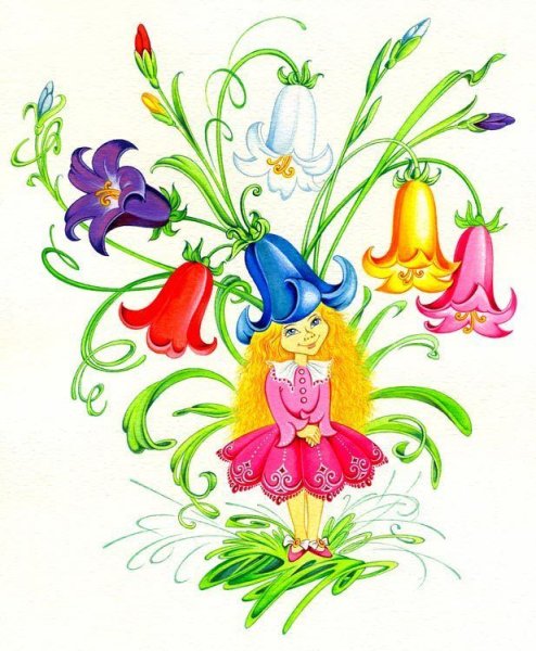 Сказочные цветы для детей