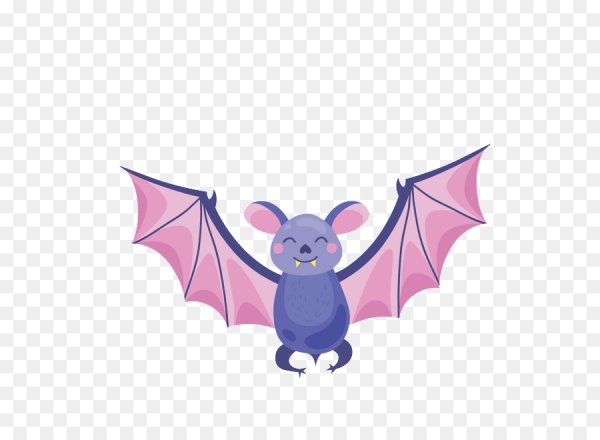 Летучая мышь мультяшная
