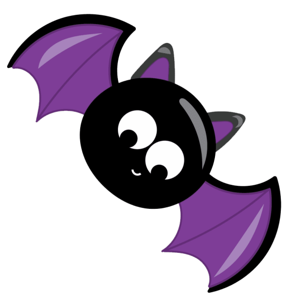 Летучая мышь мультяшная