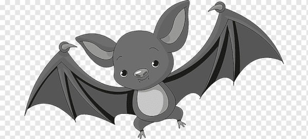 Летучая мышь мультяшная