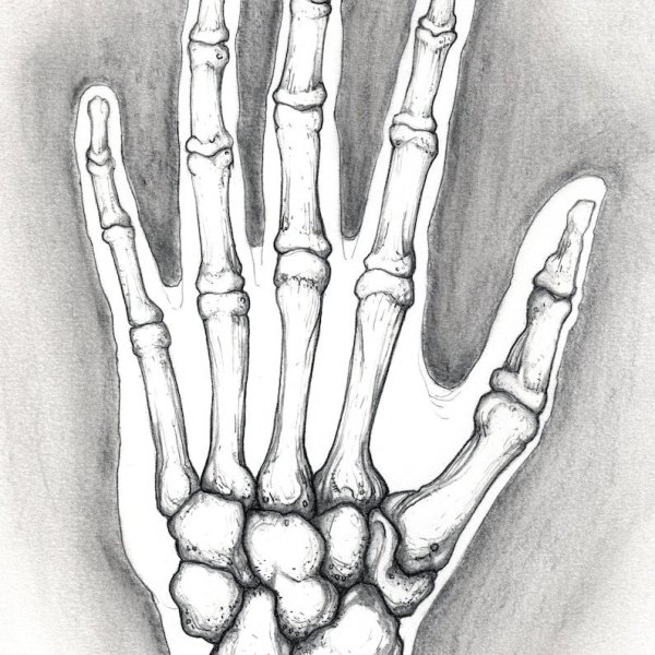 Кисть руки кости референс