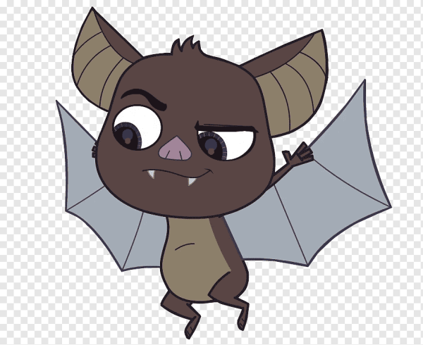 Летучая мышка нарисованная