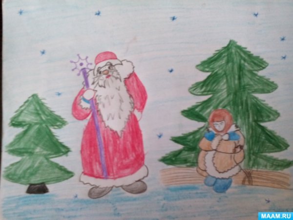 Сказка Морозка рисунок