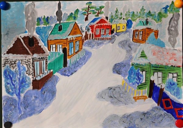 Рисование на тему моя деревня