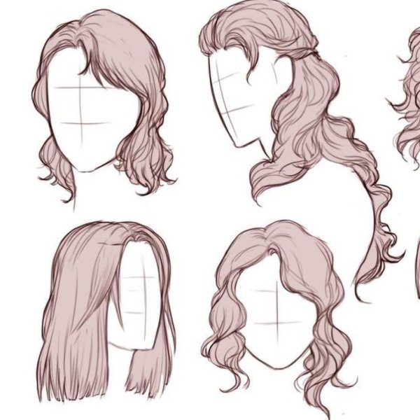 Волосы рисунок