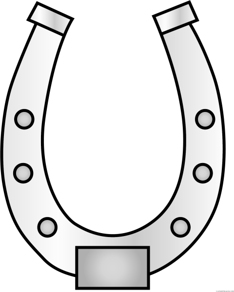 Подкова трафарет