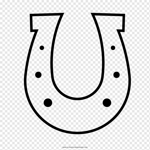 Подкова раскраска