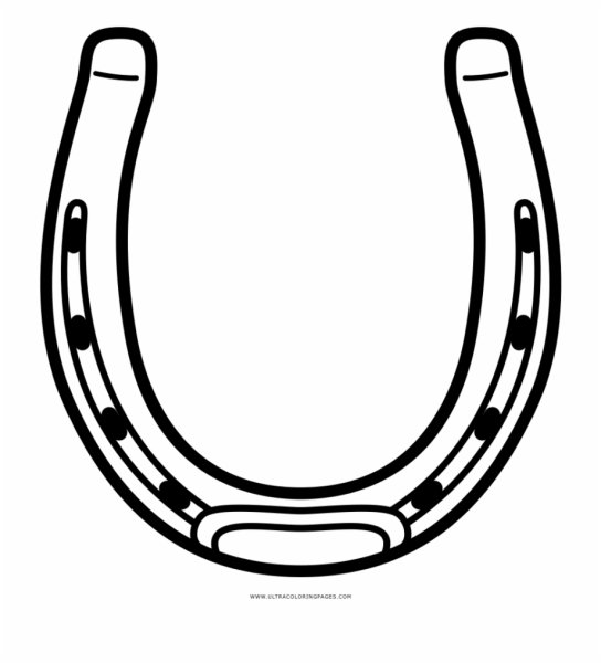 Подкова черно белая