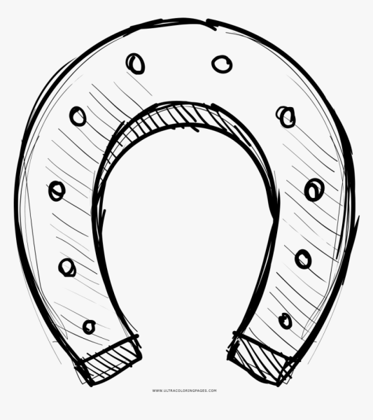 Подкова раскраска