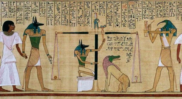 Боги Египта Папирус суд Осириса