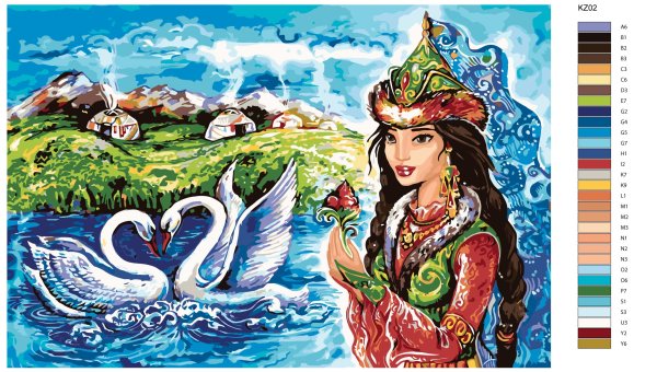 Символ флага Казахстана