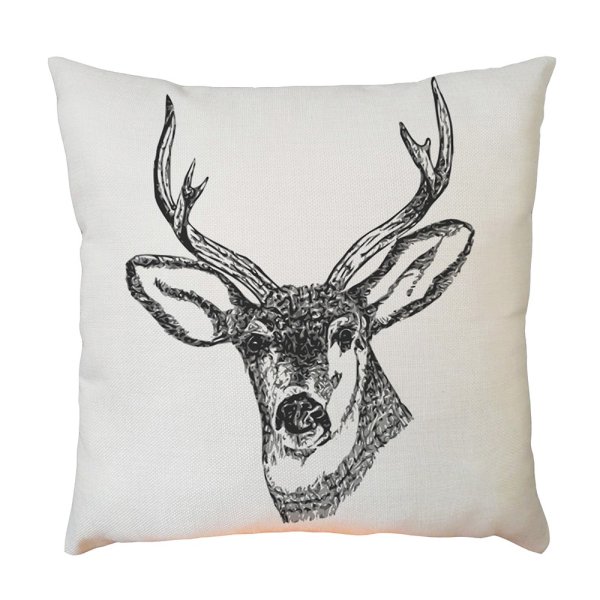 Голова оленя рисунок