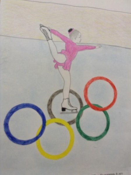Детские рисунки на тему Олимпийские игры