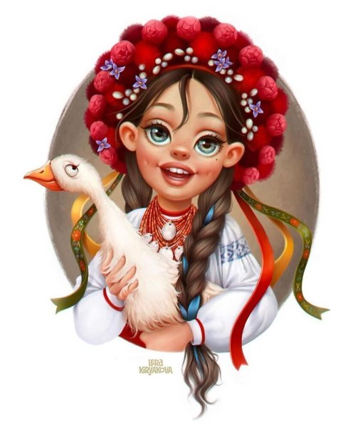 Русский народный костюм рисунок