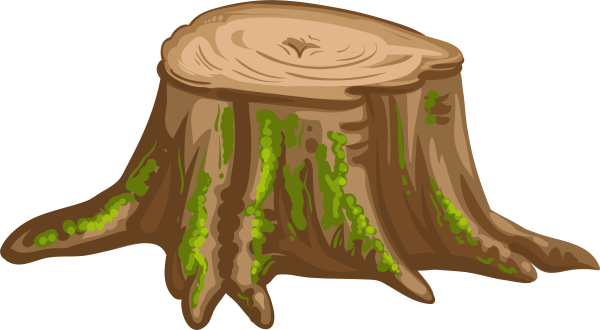 Пень мультяшный