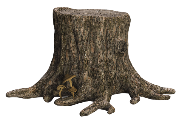 Пеньки на прозрачном фоне