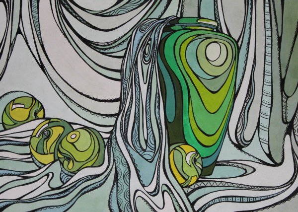 Декоративный натюрморт стилизация