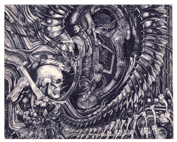 Ганс Гигер картины биомеханика