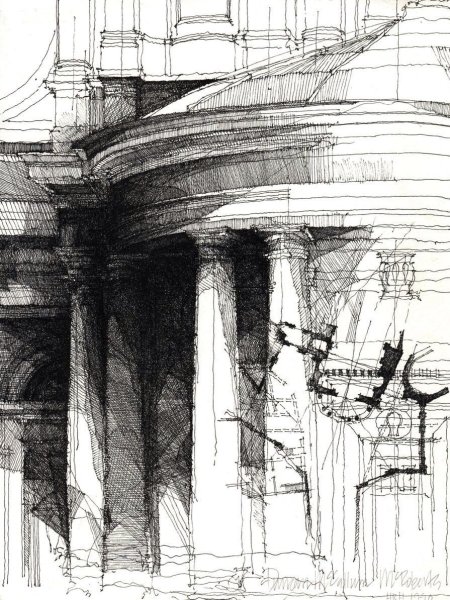 Моисей Гинзбург архитектурные Наброски