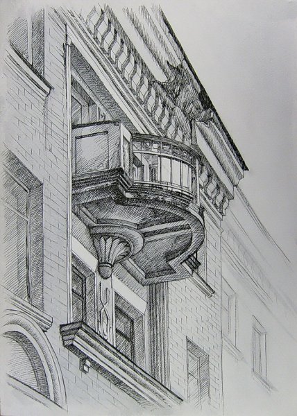 Зарисовки элементов архитектуры