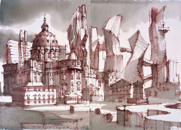 Сергей Чобан Архитектор скетчи