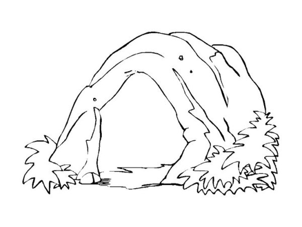 Берлога раскраска для детей