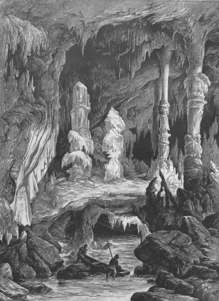 Пещера карандашом