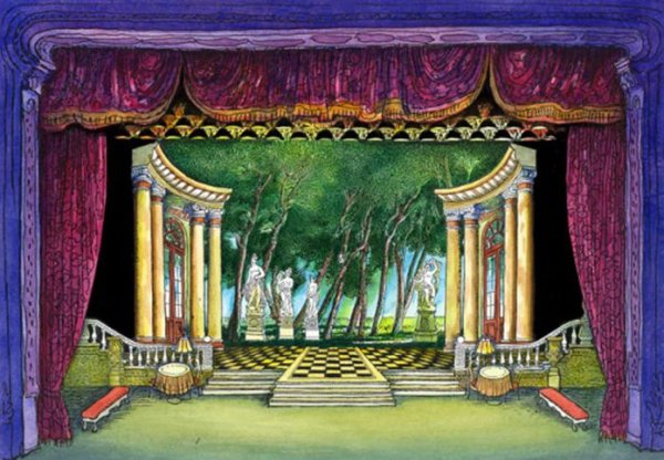 Сцена рисунок