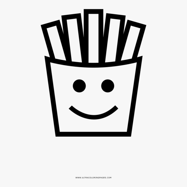 Картошка фри срисовать