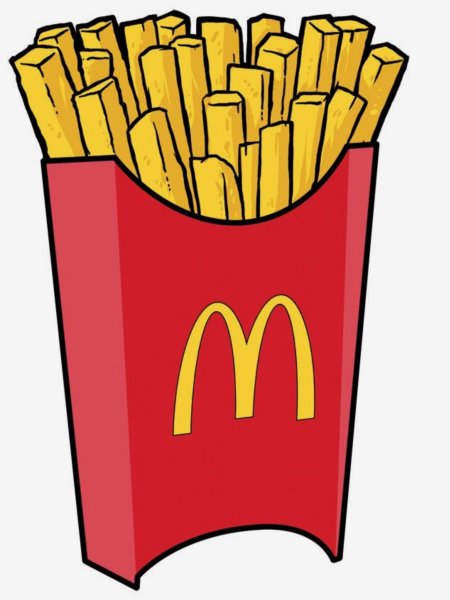 Картошка фри рисунок
