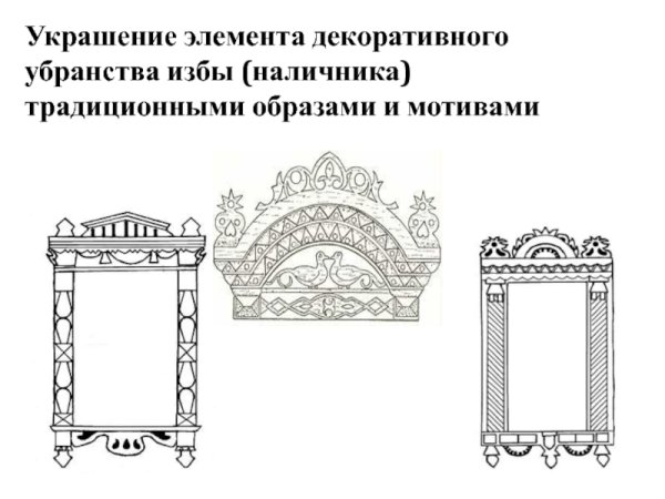 Зарисовки наличников