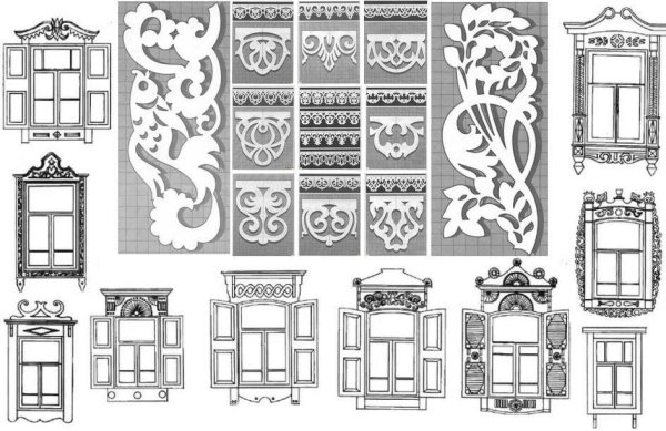 Узоры на оконных наличниках