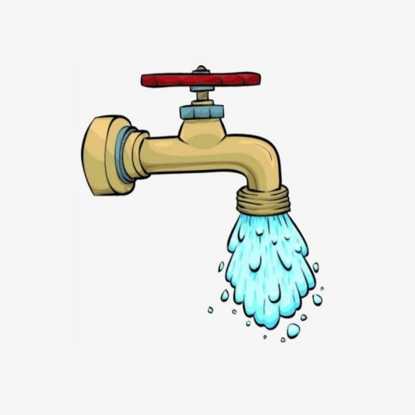 Водопроводный кран контур