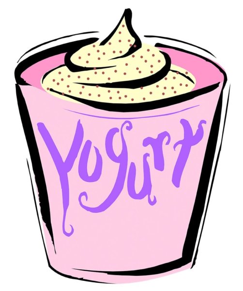 Нарисовать йогурт