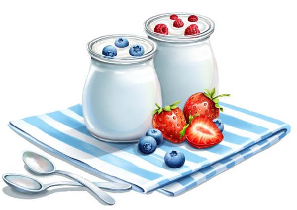 Йогурт акварель