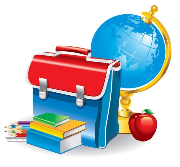 Школьный клипарт на прозрачном фоне