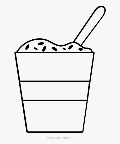 Нарисовать йогурт