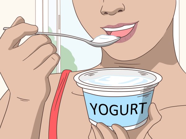 Йогурт карикатура