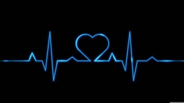 Пульс на черном фоне