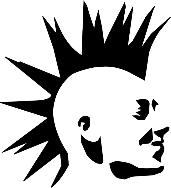 Ирокез трафарет