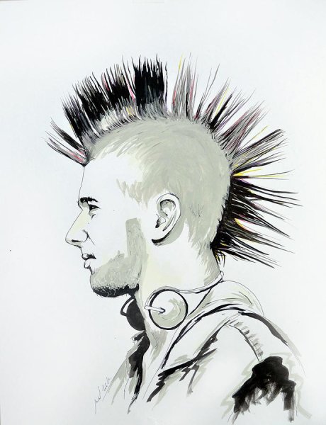 Панк карикатура