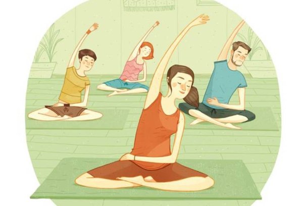 Медитация иллюстрация